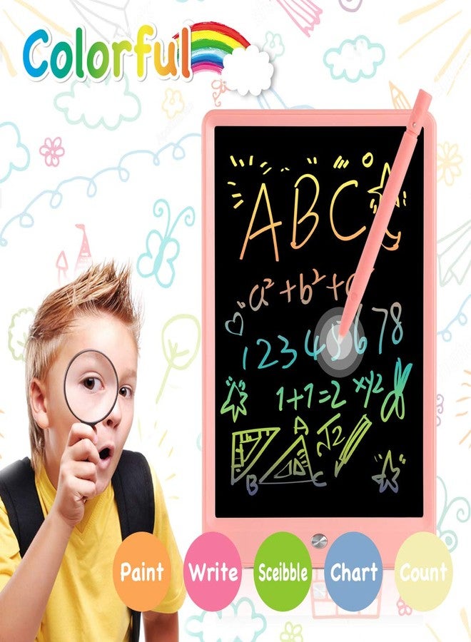ORSEN LCD Writing Tablet 10 Inch, Colorful Doodle Board Drawing Pad for Kids, Toddler Toys for 3 4 5 6 7 8 Year Old Girls Boys Gifts (Pink) - Image 4